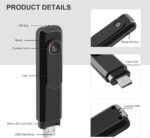 Hd 1080p body camera Mini Digital Vlogging Camera HD 1080P - Image 2